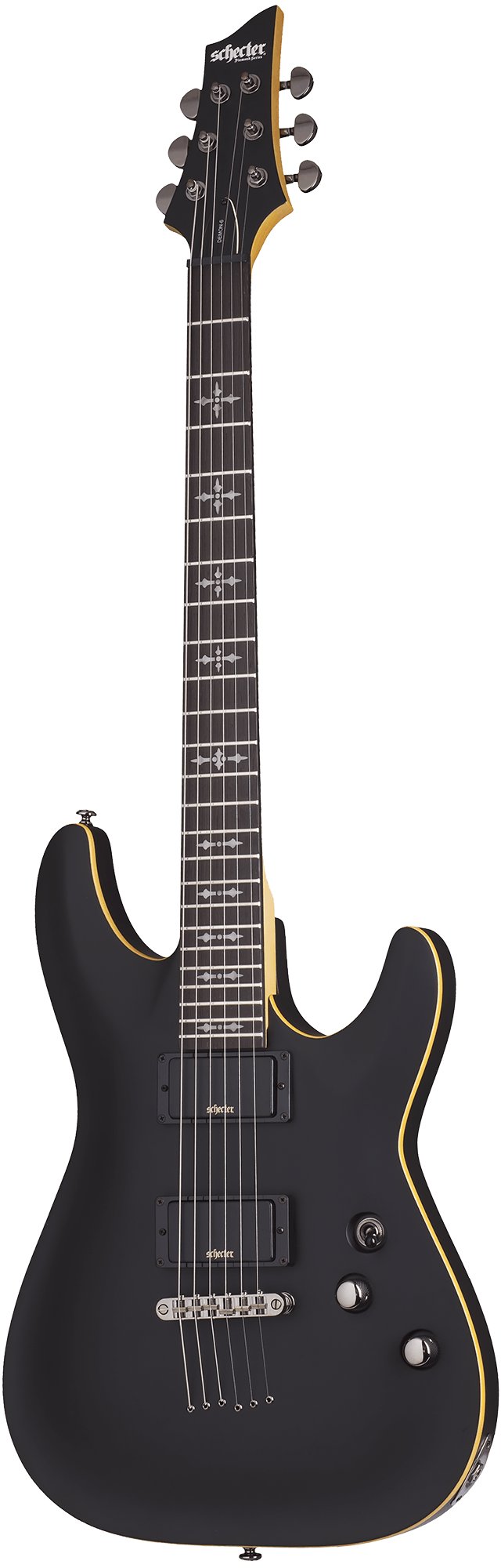 Schecter Demon 6 in Aged Black Satin - Andertons Music Co.